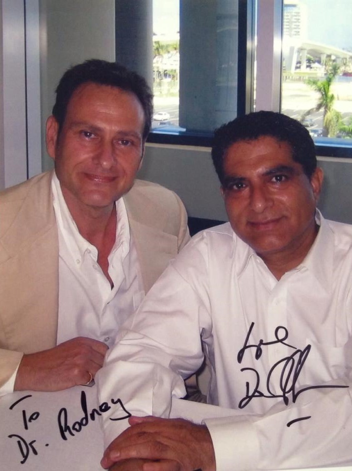 Photo of Dr. Rodney and Deepak Chopra